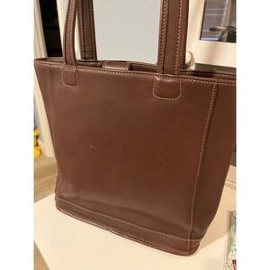Coach Vintage 9305 Mahogany Brown Leather Tote Bag USA Made Shoulder Bag